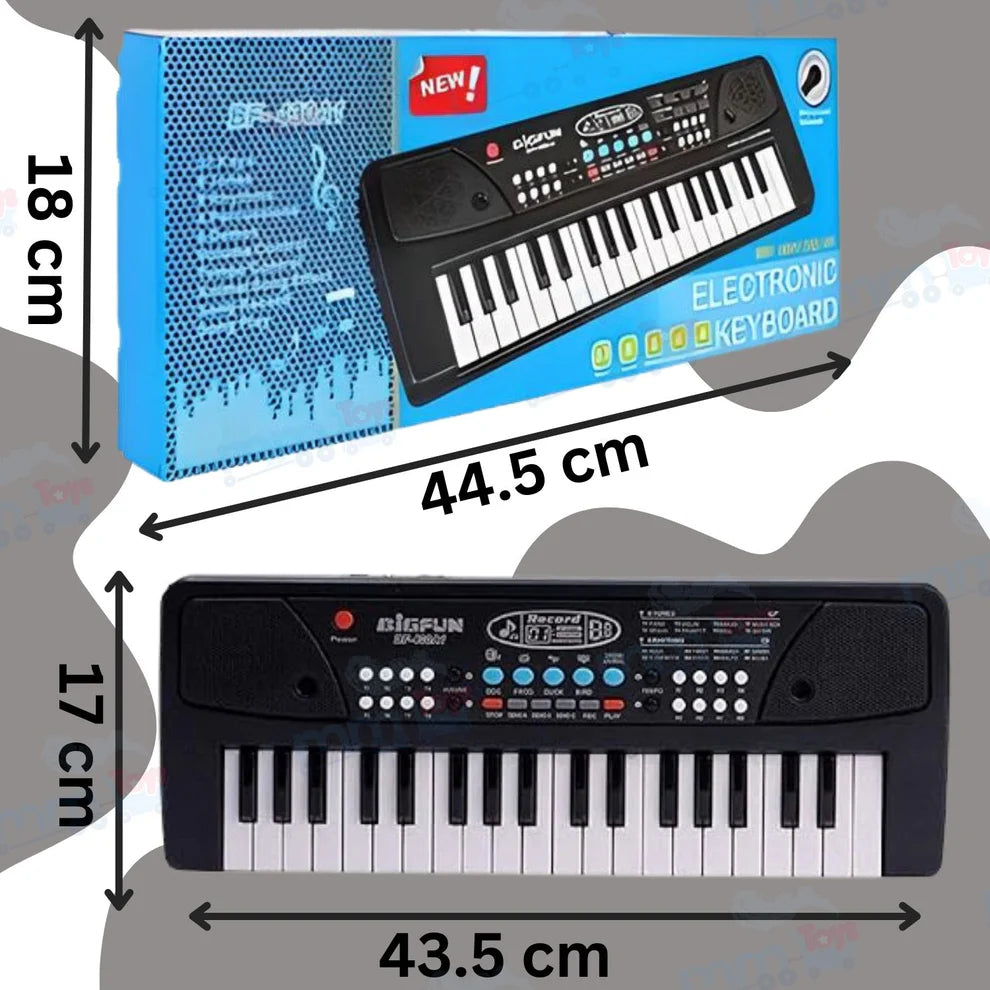 Kids Piano Keyboard with Microphone BF430- 37 Keys, 8 Tones & 8 Rhythms, Ages 3-7, Perfect Gift for Young Musicians