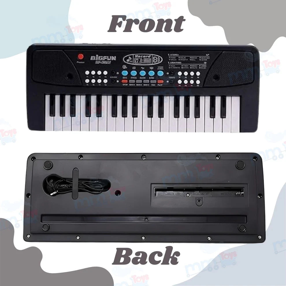 Kids Piano Keyboard with Microphone BF430- 37 Keys, 8 Tones & 8 Rhythms, Ages 3-7, Perfect Gift for Young Musicians